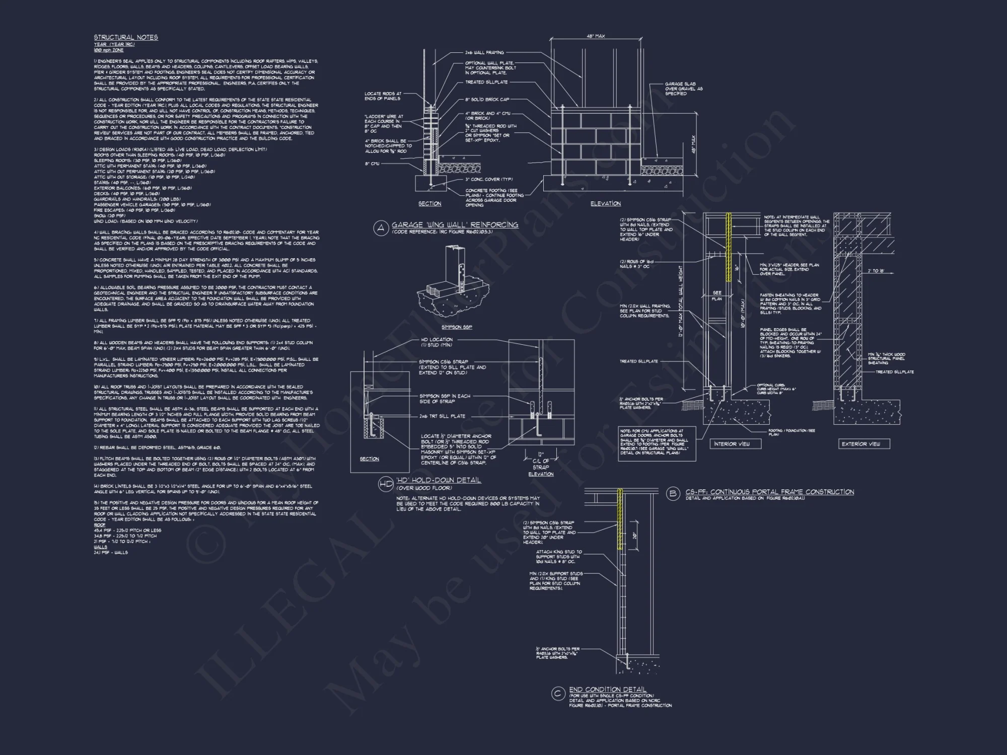 Modern Craftsman Designs with CAD Blueprints