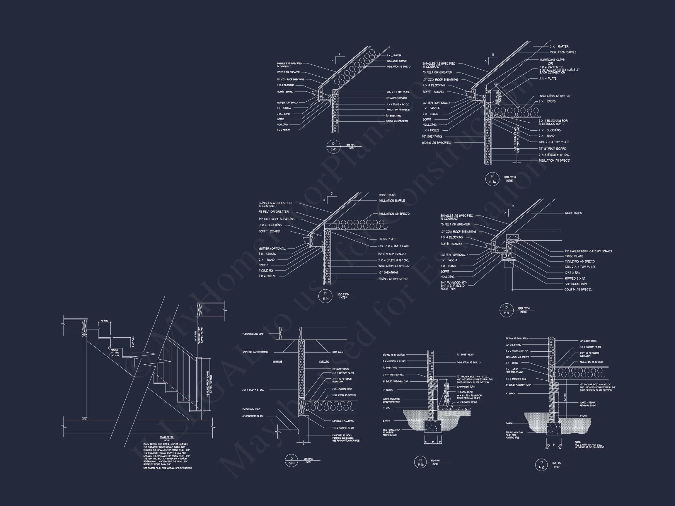 Modern Craftsman Designs with CAD Blueprints