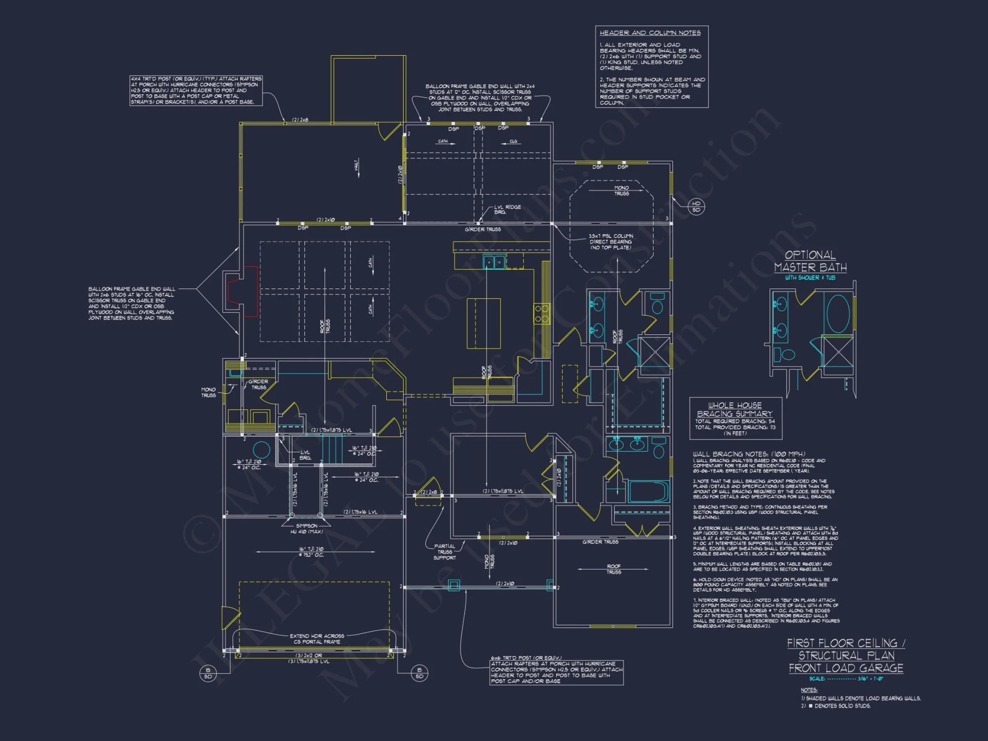 Modern Craftsman Designs with CAD Blueprints