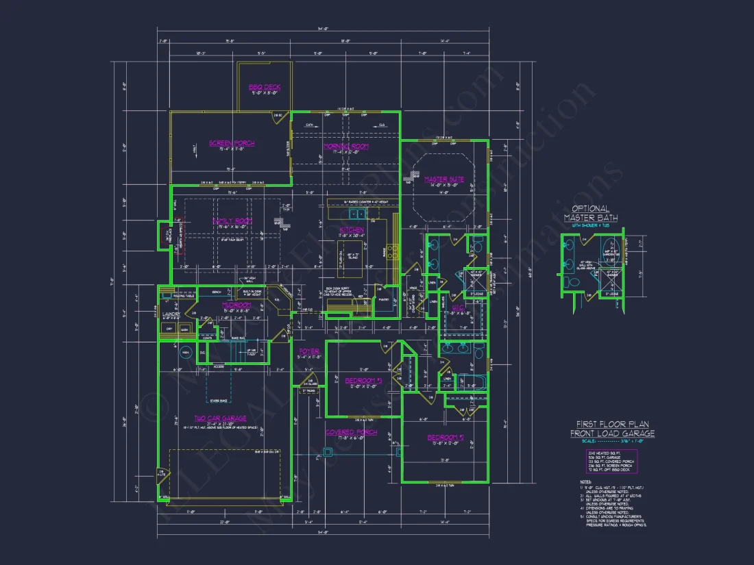 Modern Craftsman Designs with CAD Blueprints