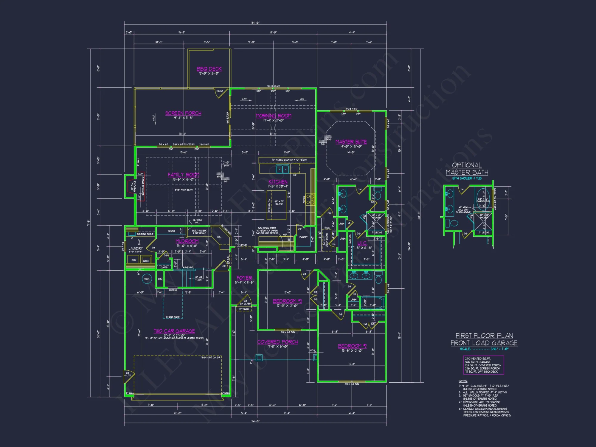 Modern Craftsman Designs with CAD Blueprints