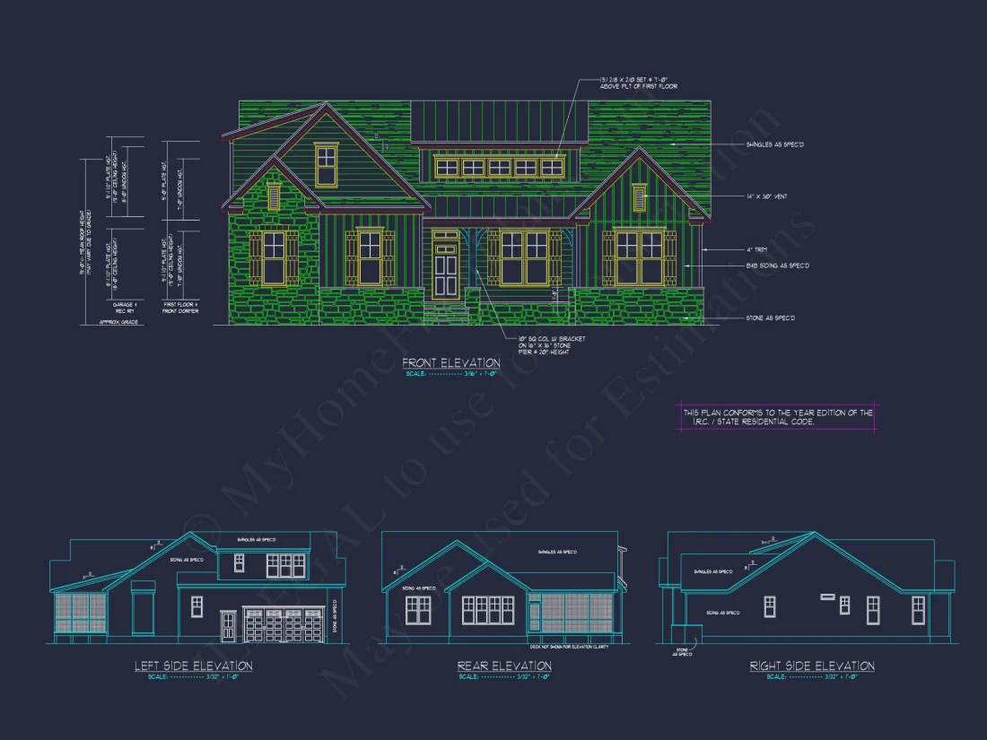 Modern Craftsman Designs with CAD Blueprints