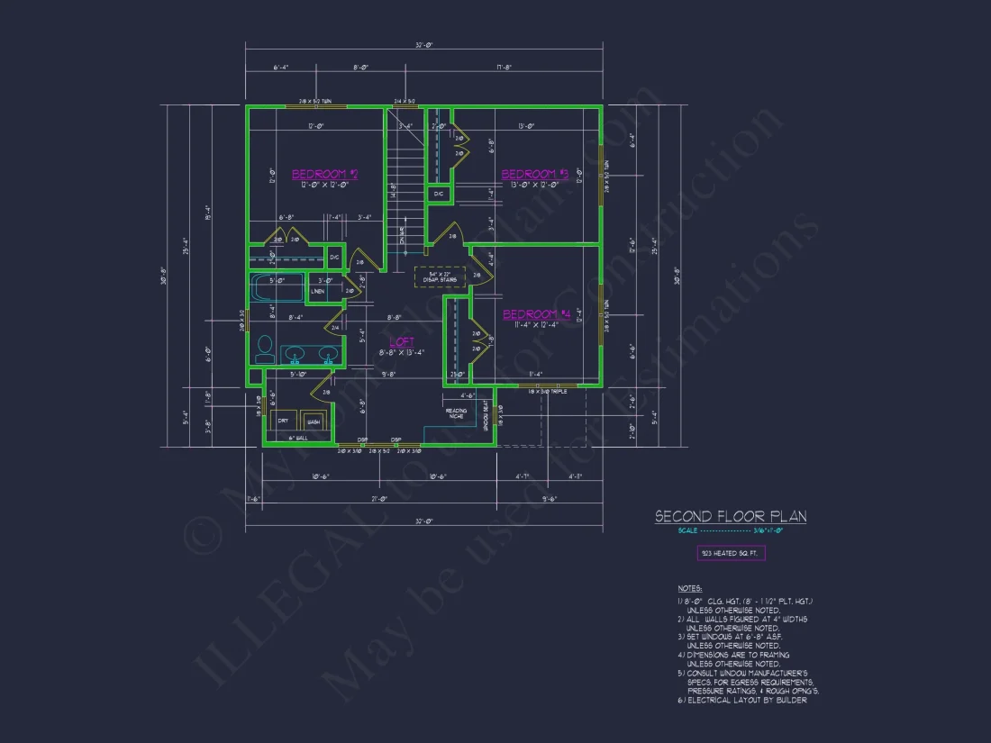 Modern house Floor Plan with Blueprint Designs and CAD Files