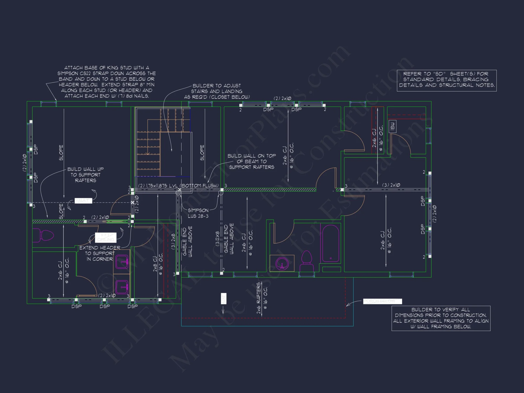 Modern Craftsman house Plan: Floor Plan, Blueprint, CAD Designs
