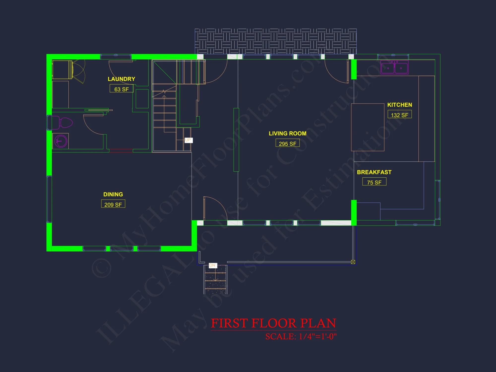 Modern Craftsman house Plan: Floor Plan, Blueprint, CAD Designs