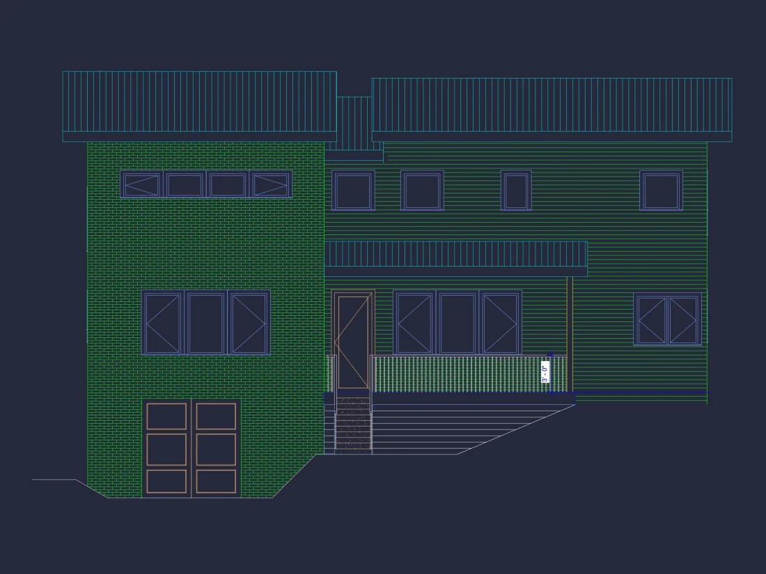 Modern Craftsman house Plan: Floor Plan, Blueprint, CAD Designs