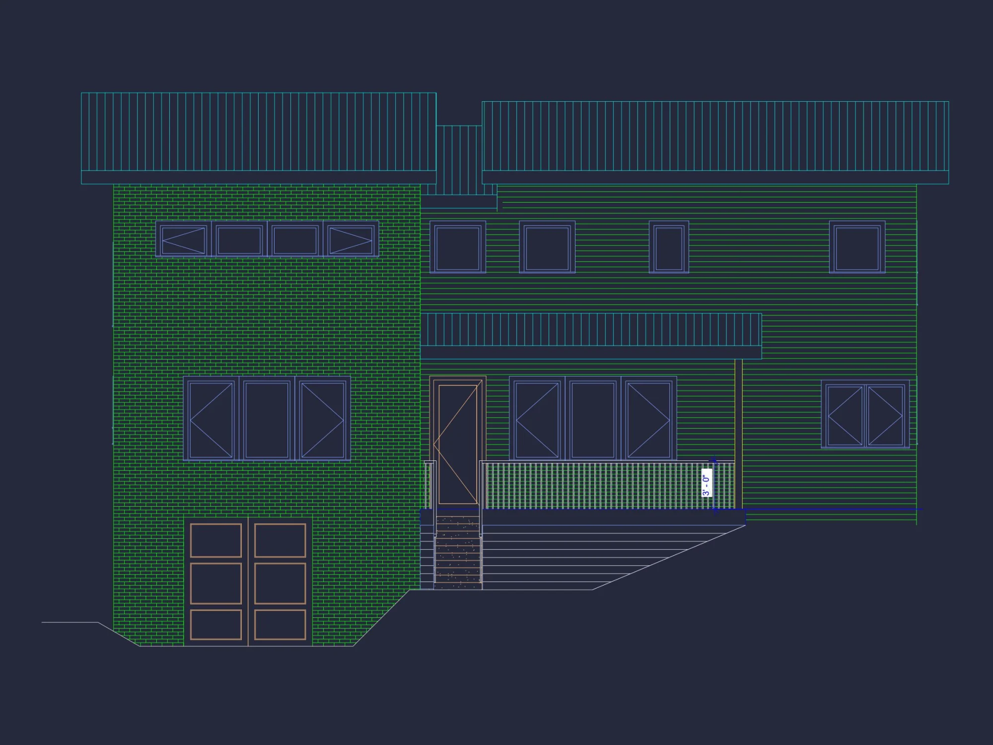 Modern Craftsman house Plan: Floor Plan, Blueprint, CAD Designs