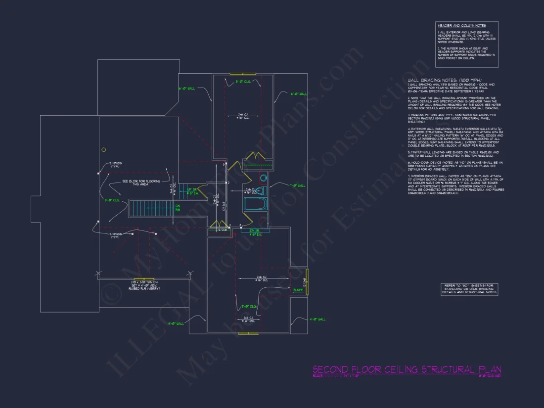Modern Craftsman house Design Floor Plan Blueprint