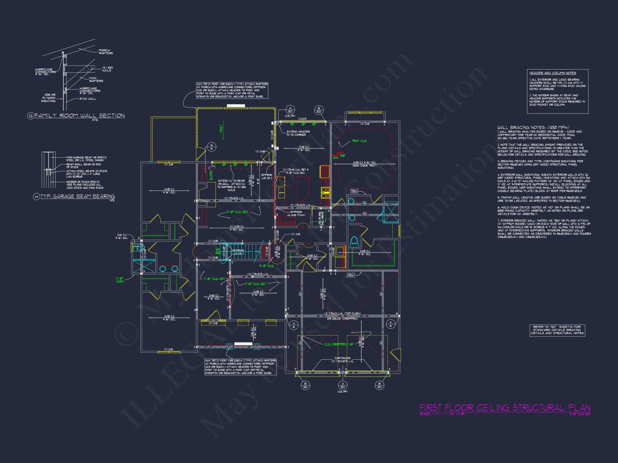 Modern Craftsman house Design Floor Plan Blueprint