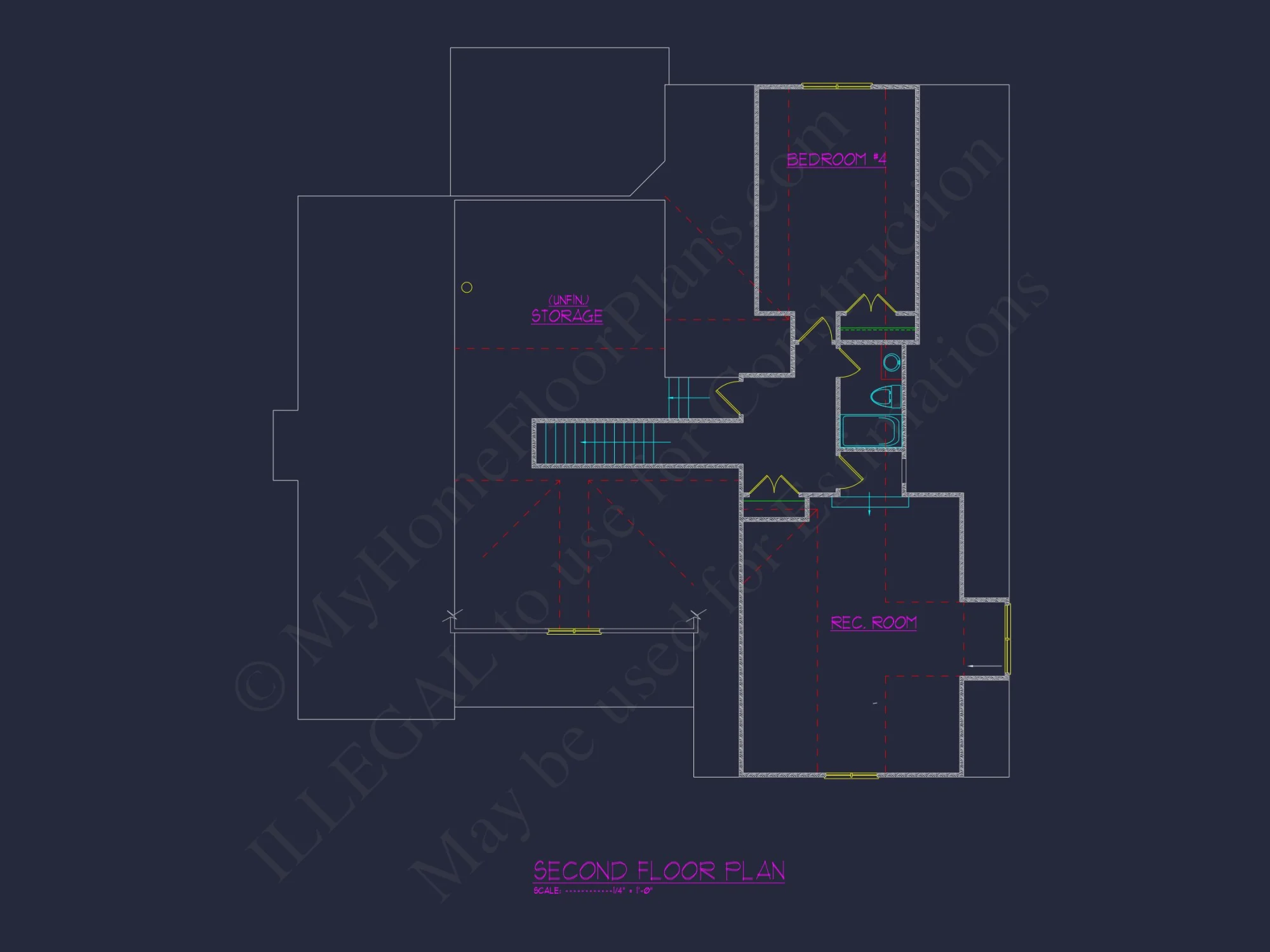 Modern Craftsman house Design Floor Plan Blueprint