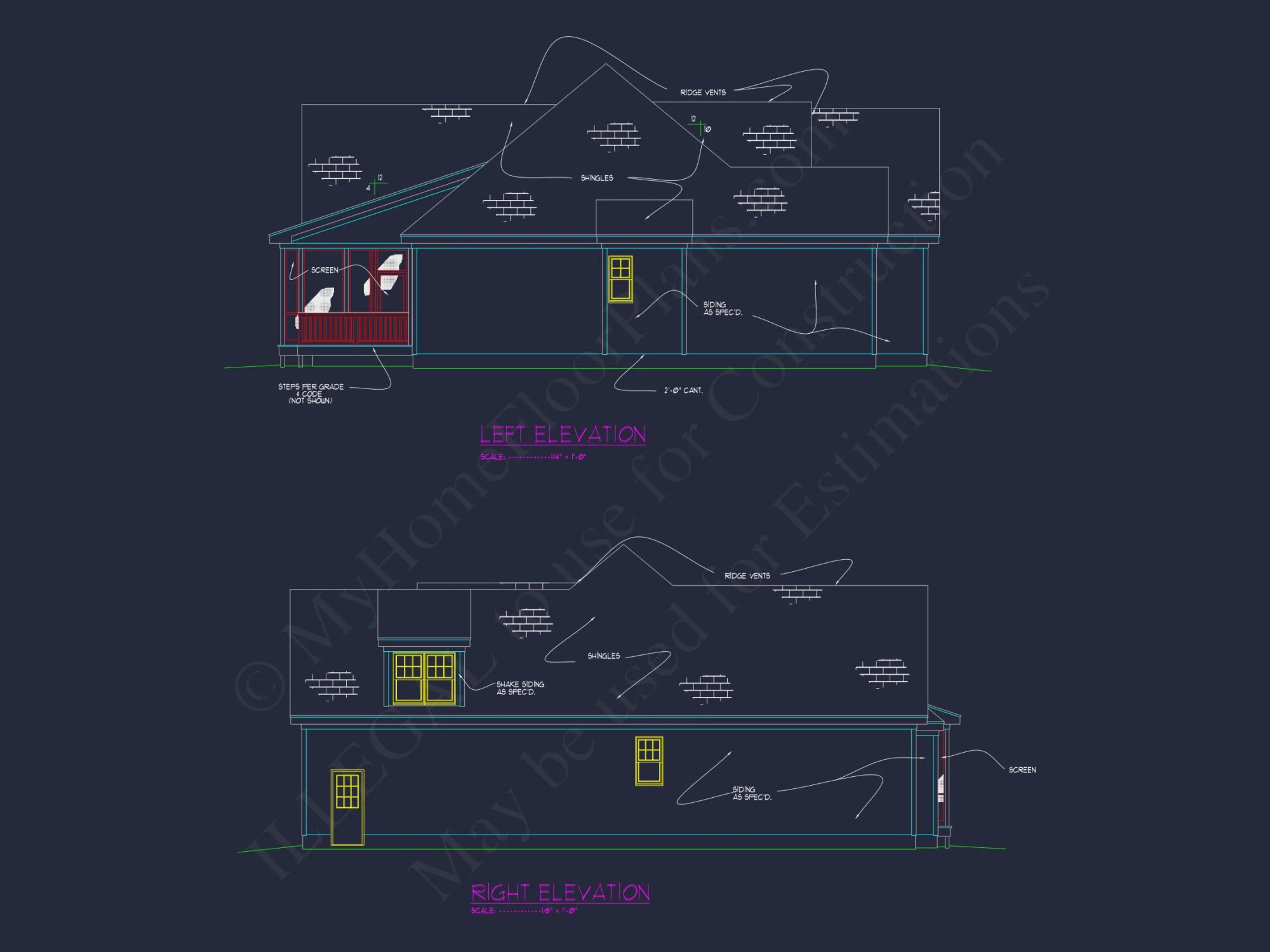 Modern Craftsman house Design Floor Plan Blueprint