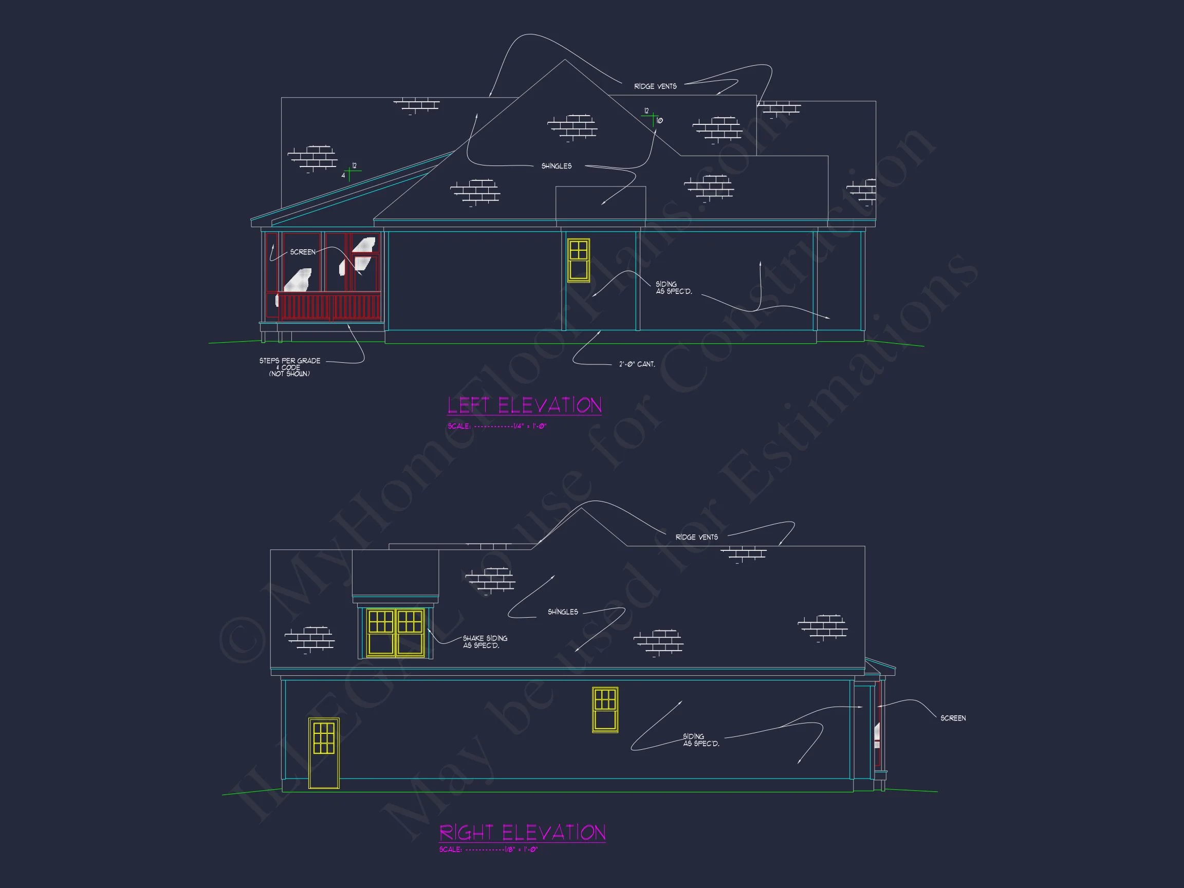 15-1291 HOUSE PLAN - Modern Craftsman Home Plan – 4 Bed, 2 Bath, 3,001 Sq Ft 29 Modern Craftsman house Design Floor Plan Blueprint