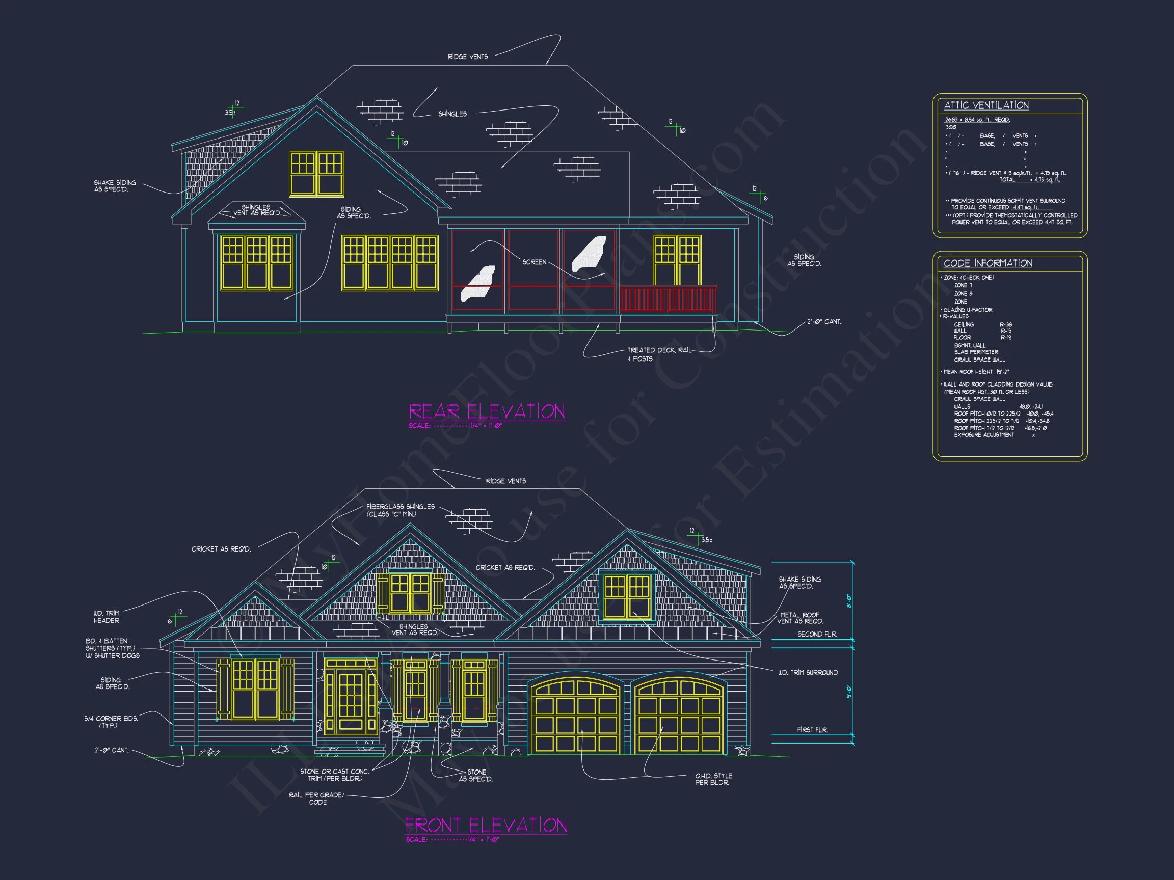 15-1291 HOUSE PLAN - Modern Craftsman Home Plan – 4 Bed, 2 Bath, 3,001 Sq Ft 28 Modern Craftsman house Design Floor Plan Blueprint