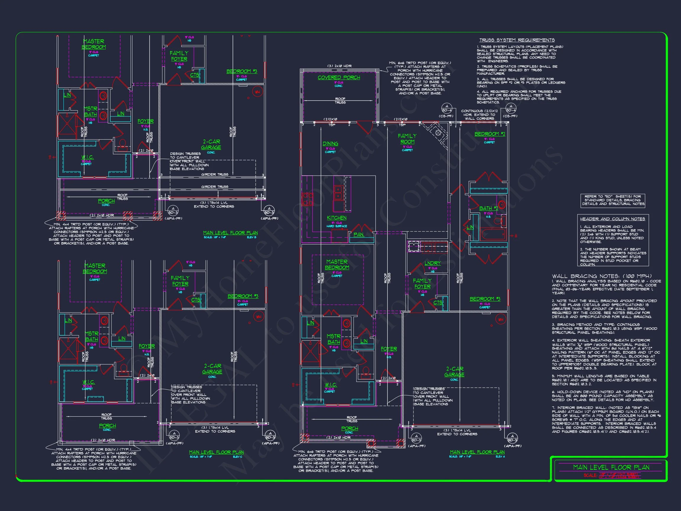 Craftsman house Plan with Bonus Room