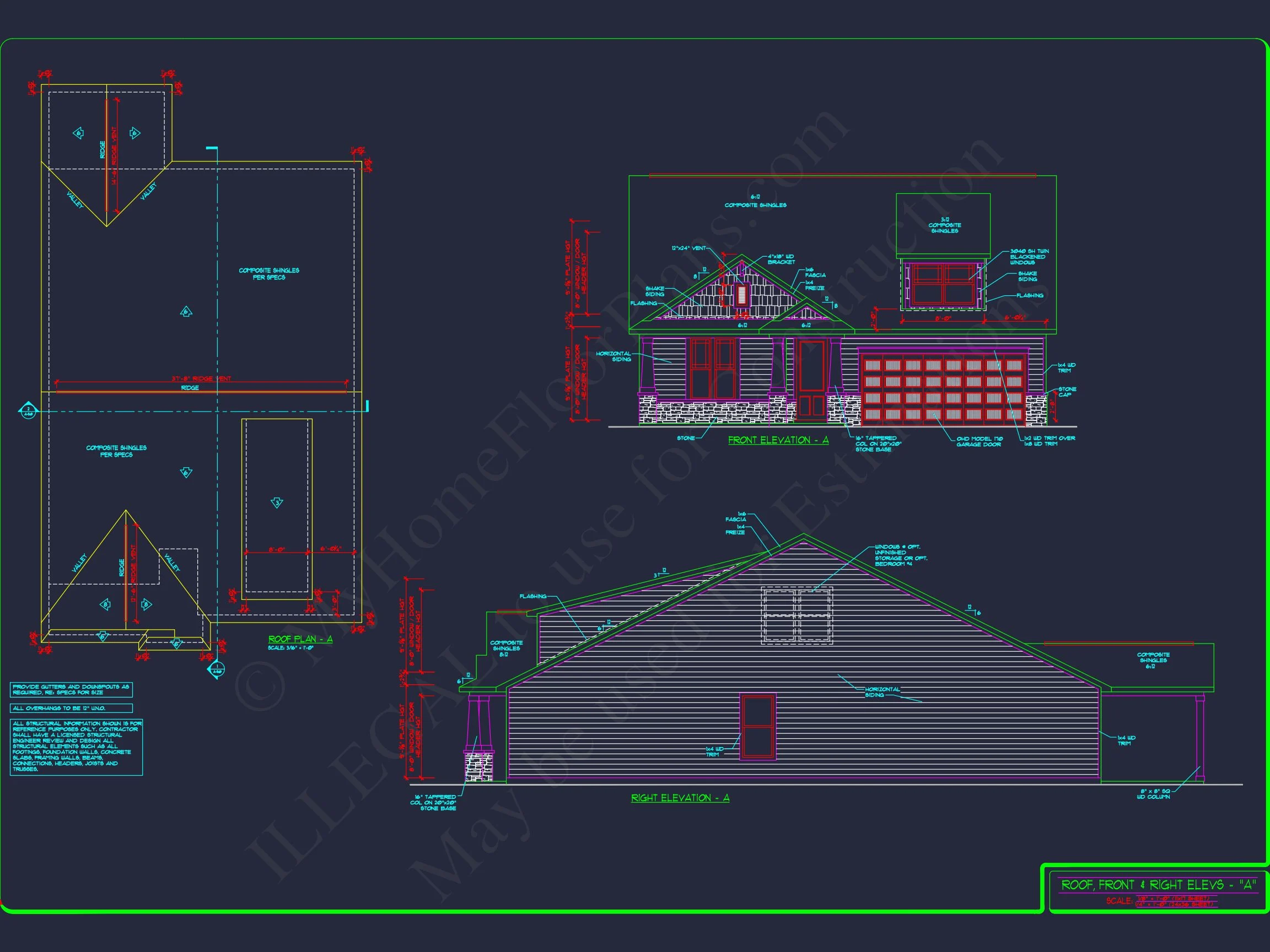 Craftsman house Plan with Bonus Room