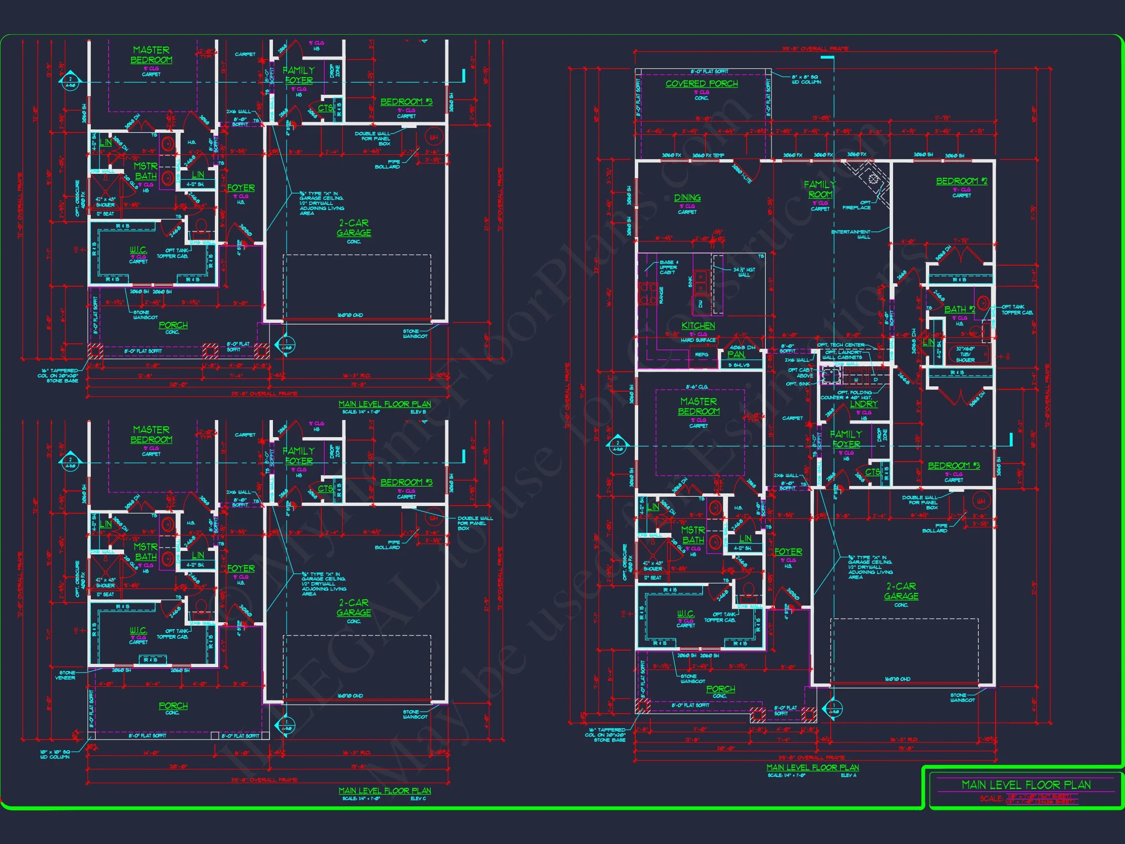 Craftsman house Plan with Bonus Room
