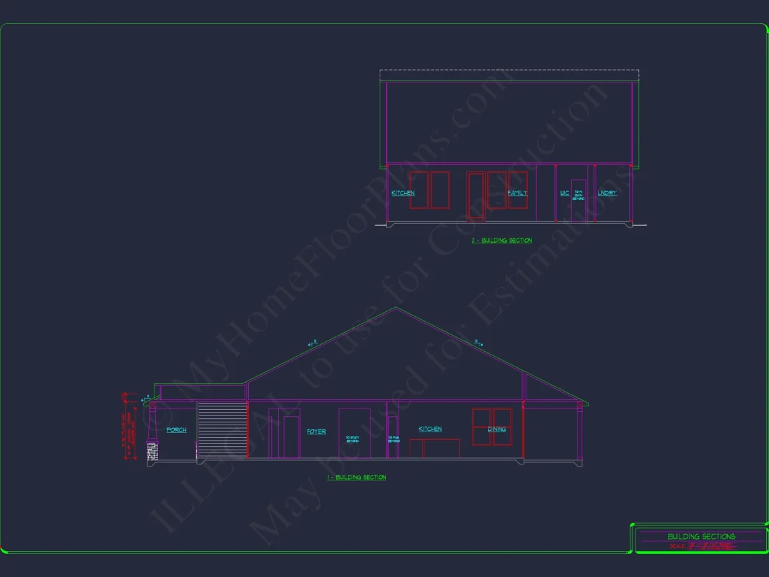 Craftsman Style house Floor Plan
