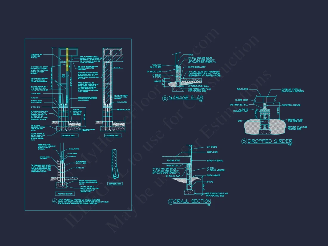 Custom Craftsman house Plan with Detailed Floor Plans, CAD Designs