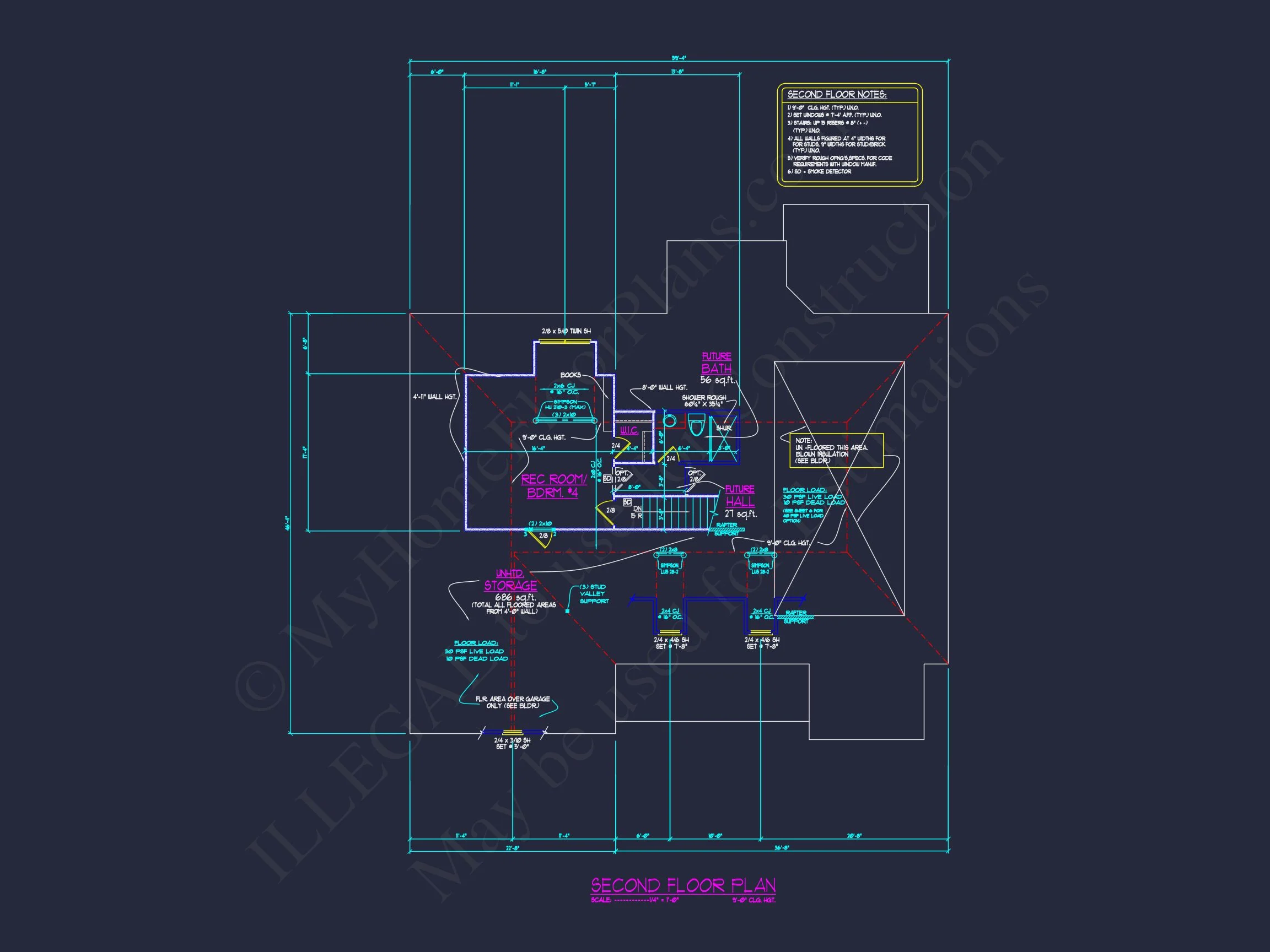 14-2030 HOUSE PLAN - 3-Bed, 2-Bath Craftsman Ranch House Plan – 2,521 Sq Ft with Bonus Room & Porch 31 Custom Craftsman house Plan with Detailed Floor Plans, CAD Designs