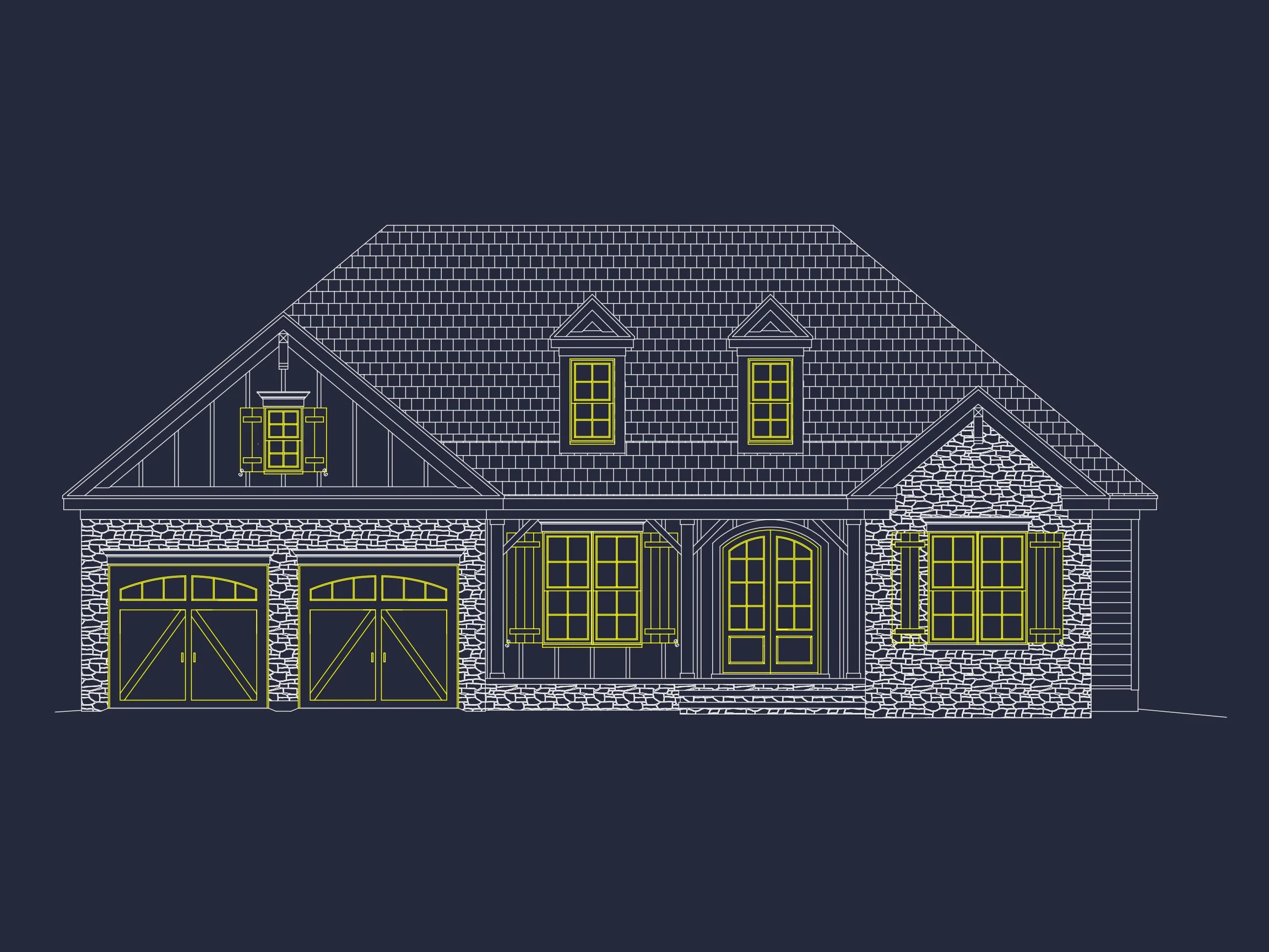 14-2030 HOUSE PLAN - 3-Bed, 2-Bath Craftsman Ranch House Plan – 2,521 Sq Ft with Bonus Room & Porch 21 Custom Craftsman house Plan with Detailed Floor Plans, CAD Designs