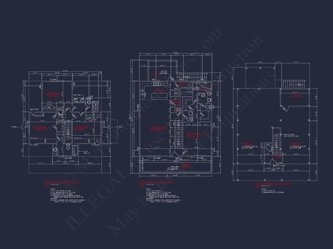 Modern Beach house Plan with 2.5 Floors and Open Designs