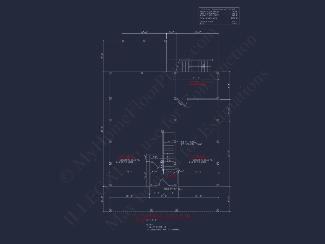 Modern Beach house Plan with 2.5 Floors and Open Designs