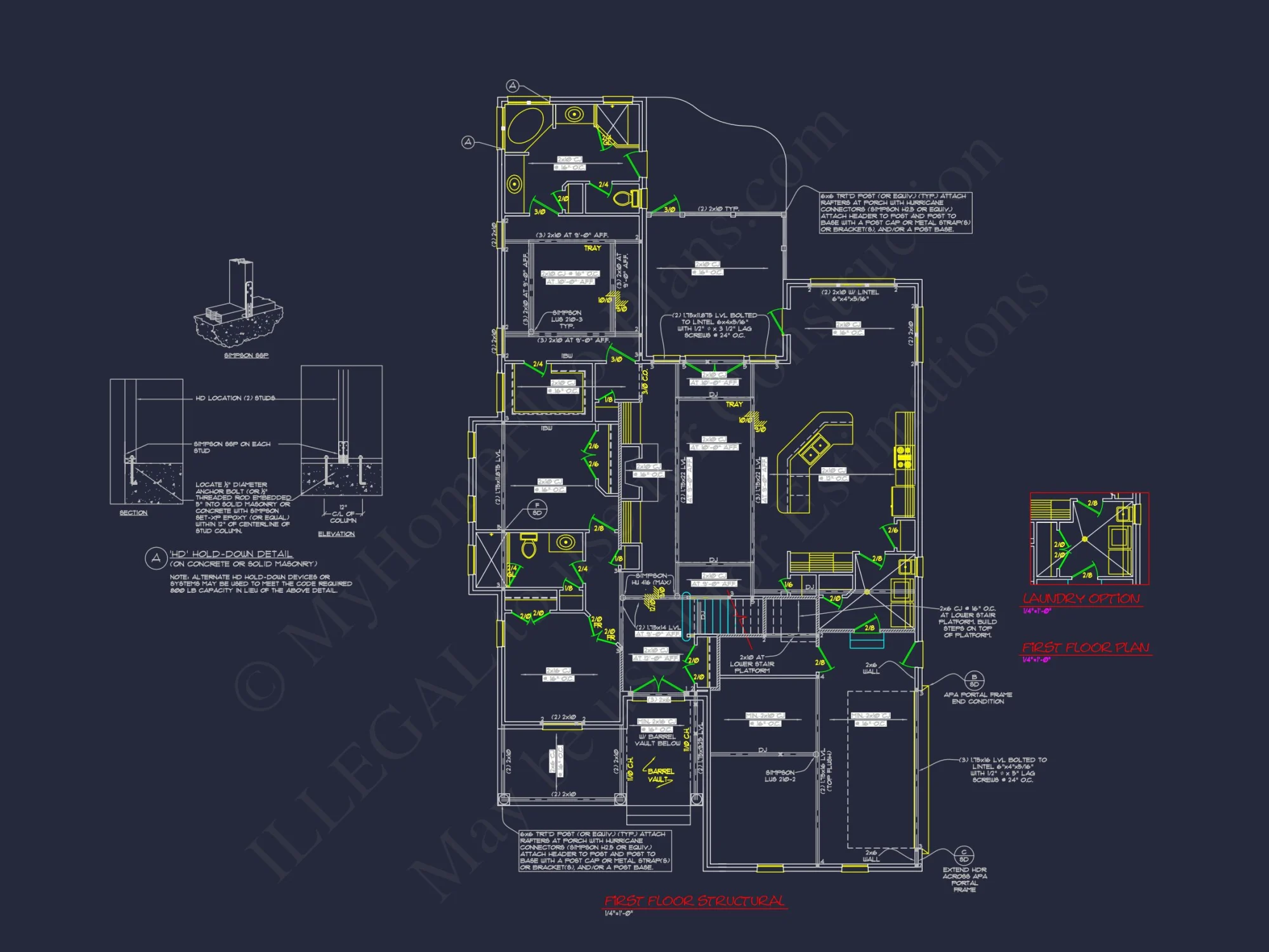 Beautiful house Design CAD Blueprint with Floor Plans