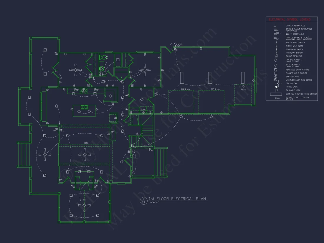 Craftsman house Floor Plan: 2-Story, 3-Bed Blueprint