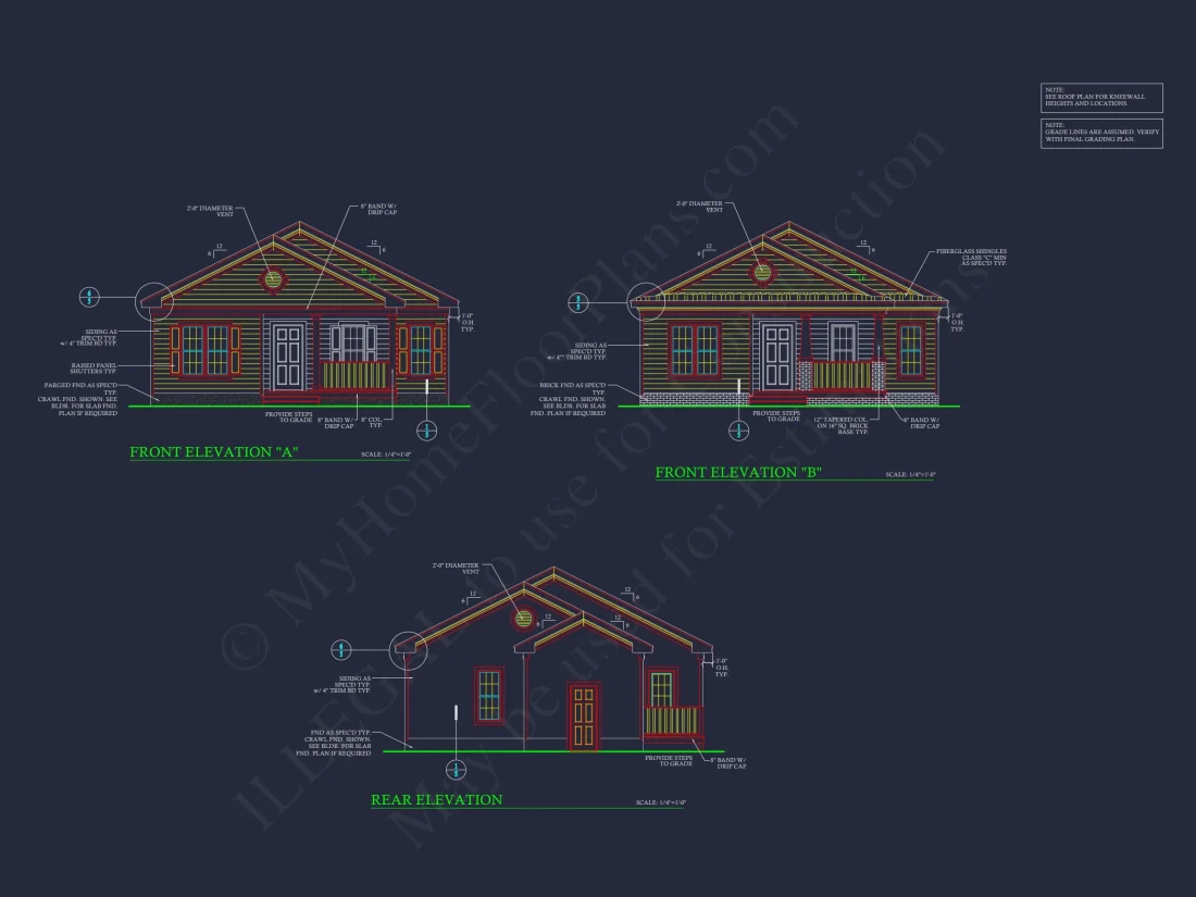 house Plan and Blueprint with First-Floor Designs and CAD Layout