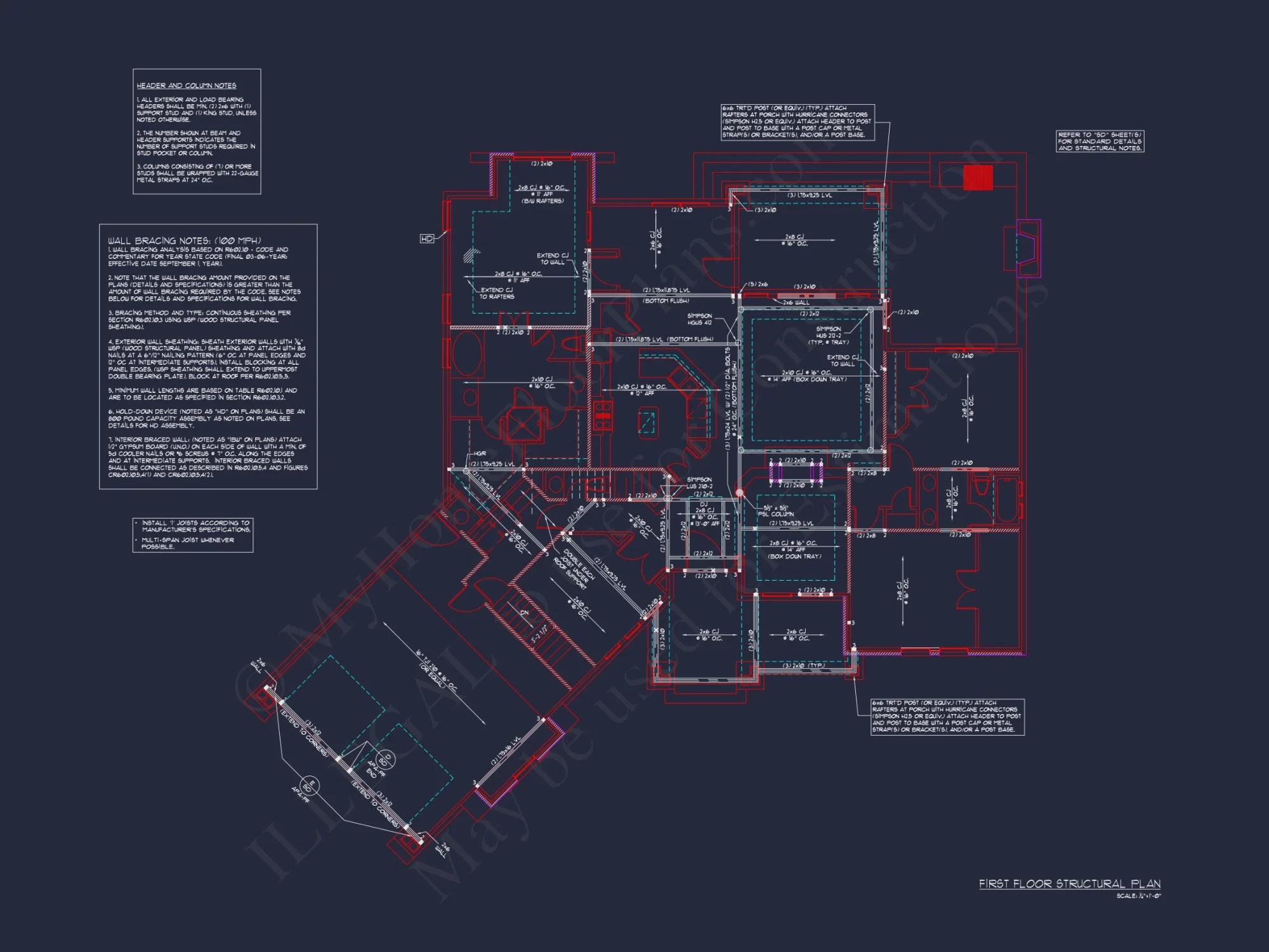 Elegant house Floor Plan with Detailed CAD Architecture Designs