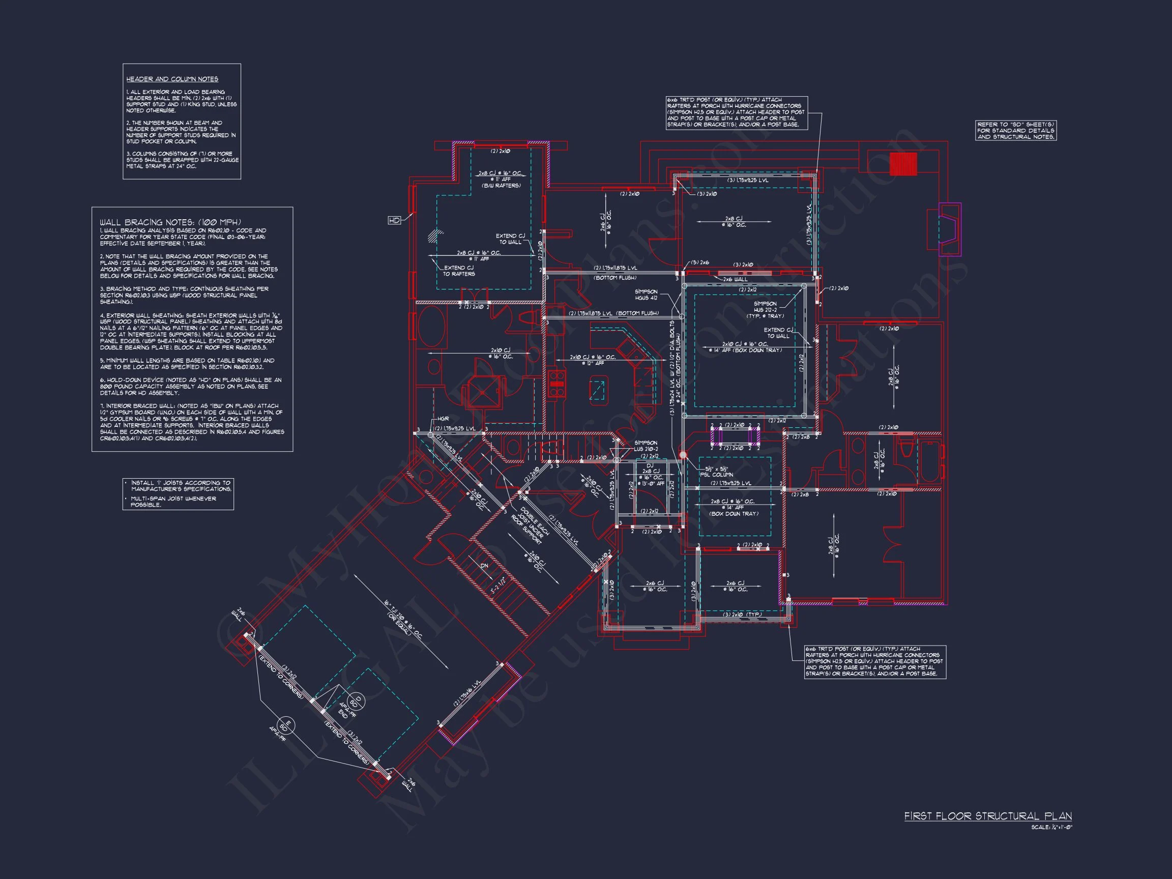 Elegant house Floor Plan with Detailed CAD Architecture Designs