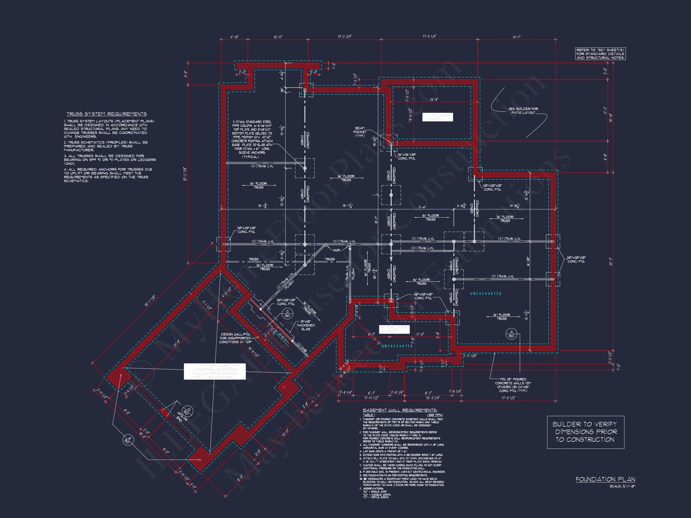 Elegant house Floor Plan with Detailed CAD Architecture Designs