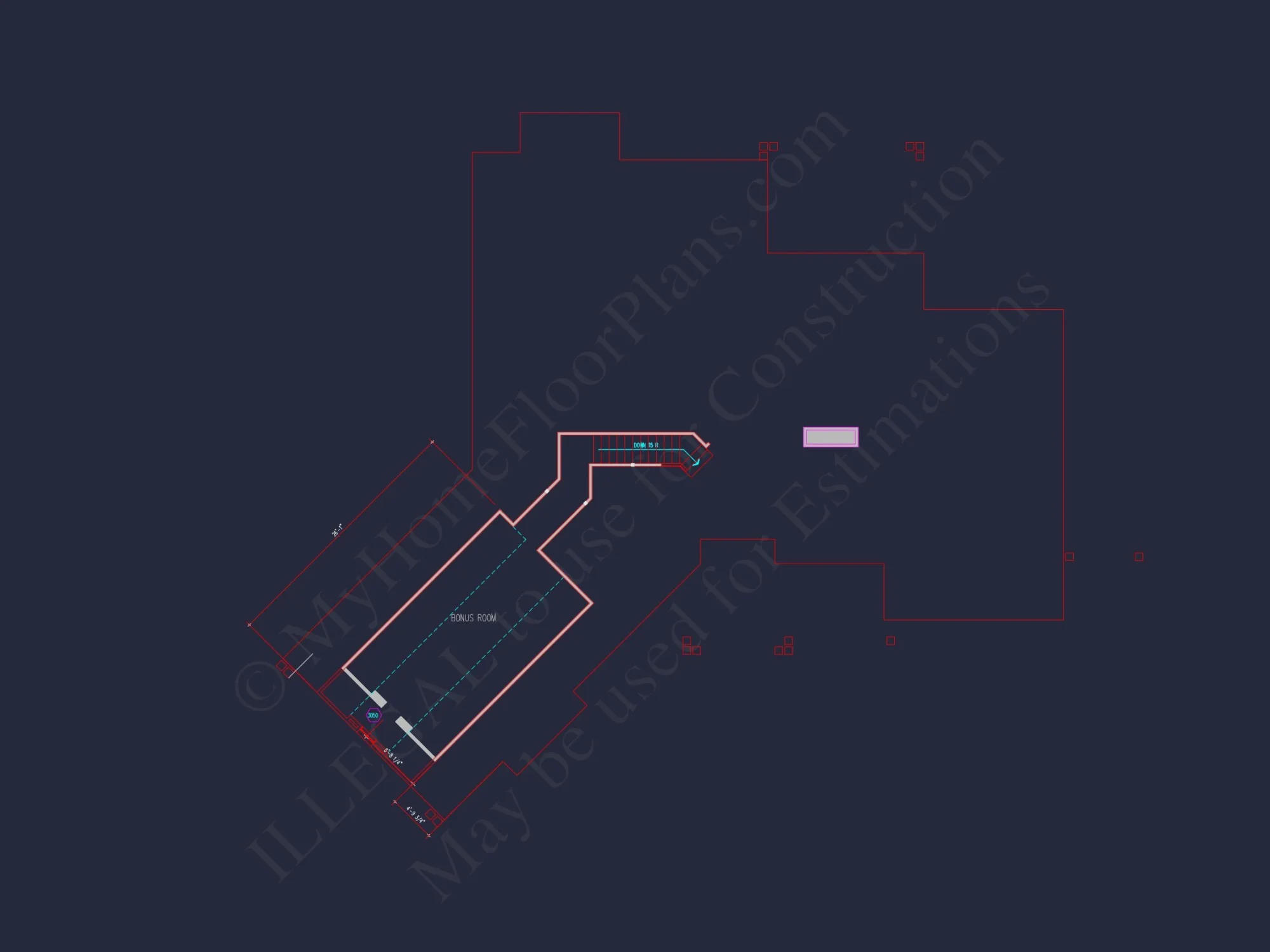 Elegant house Floor Plan with Detailed CAD Architecture Designs