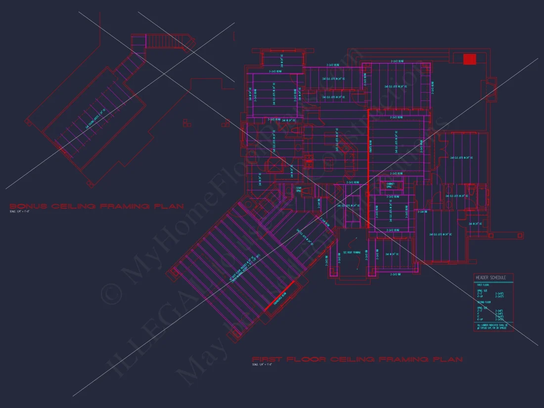 Elegant house Floor Plan with Detailed CAD Architecture Designs