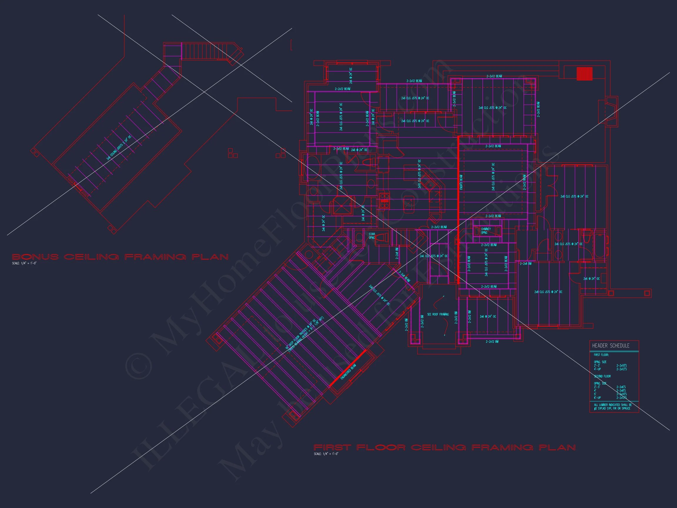 Elegant house Floor Plan with Detailed CAD Architecture Designs