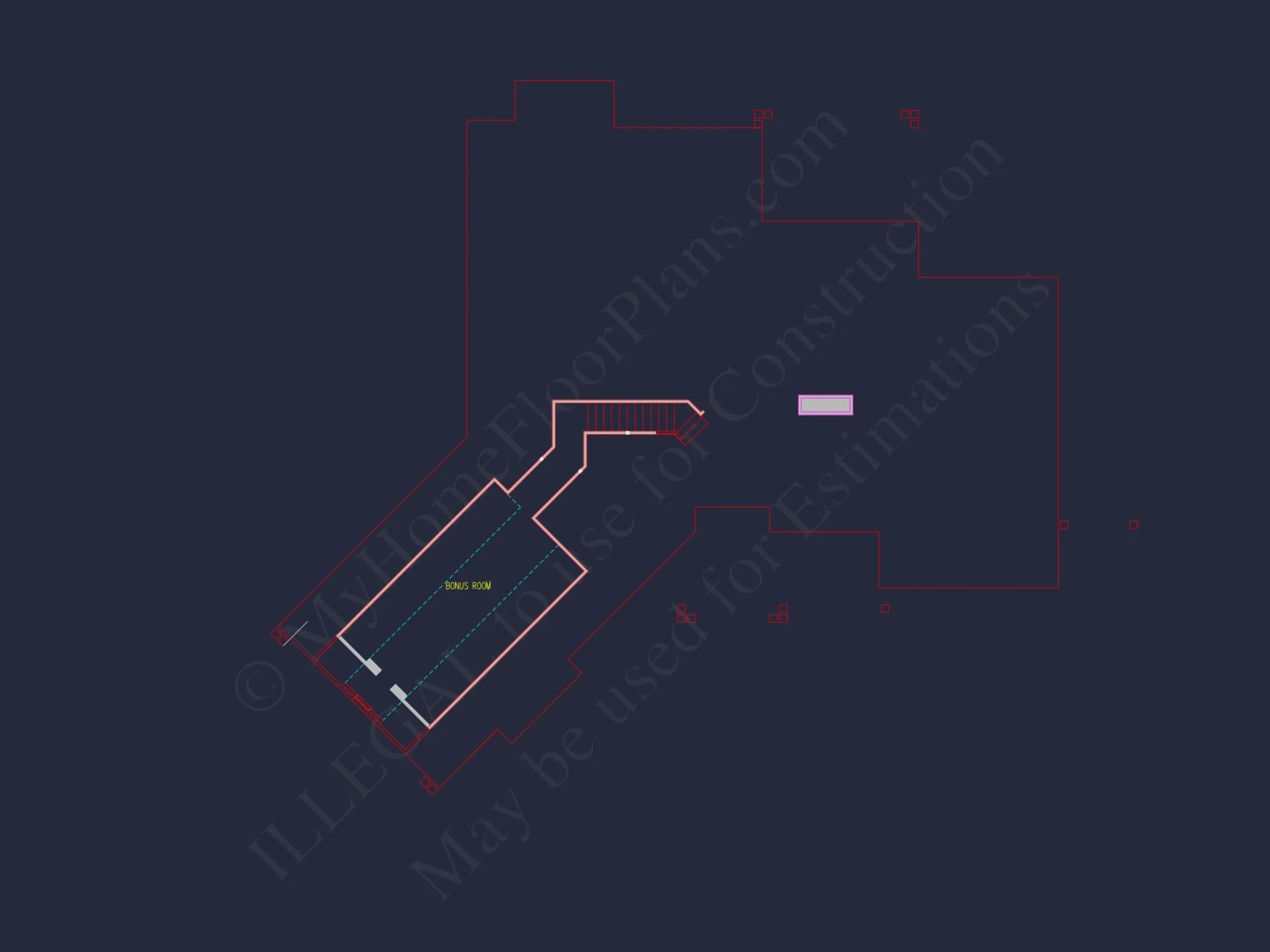 Elegant house Floor Plan with Detailed CAD Architecture Designs