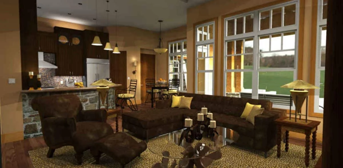 Elegant house Floor Plan with Detailed CAD Architecture Designs