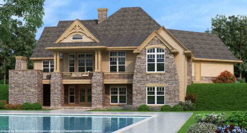 Elegant house Floor Plan with Detailed CAD Architecture Designs