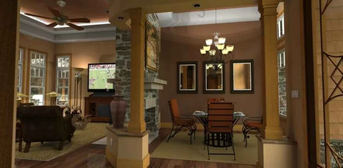 Elegant house Floor Plan with Detailed CAD Architecture Designs