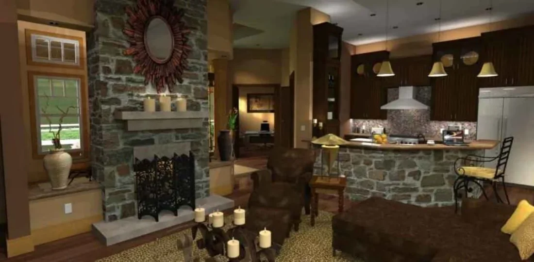 Elegant house Floor Plan with Detailed CAD Architecture Designs