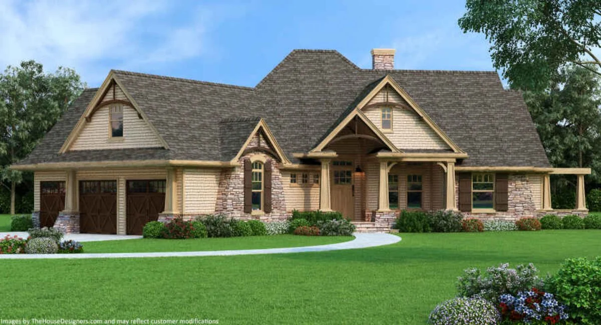 Elegant house Floor Plan with Detailed CAD Architecture Designs