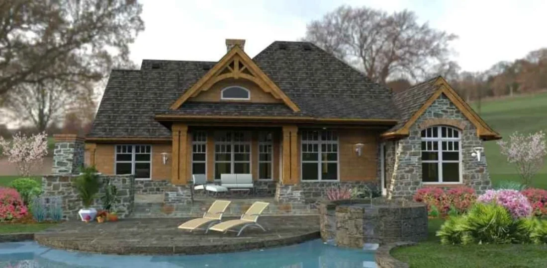 Elegant house Floor Plan with Detailed CAD Architecture Designs