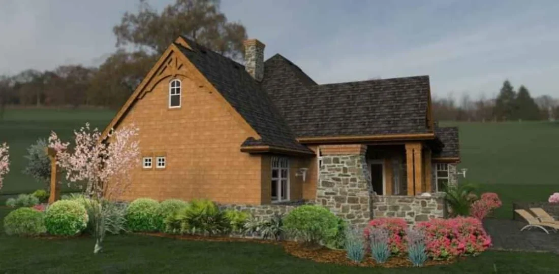 Elegant house Floor Plan with Detailed CAD Architecture Designs