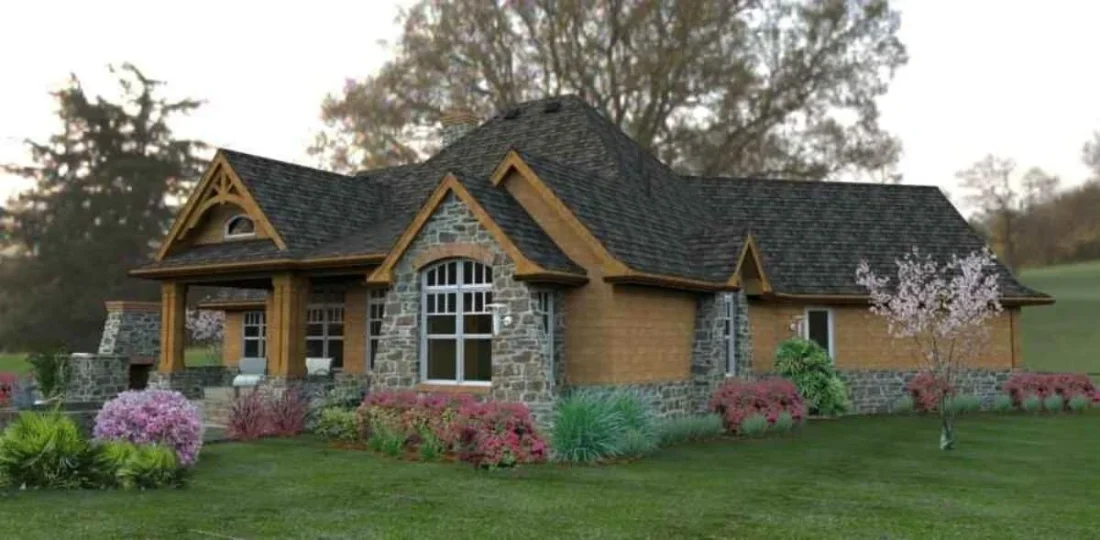 Elegant house Floor Plan with Detailed CAD Architecture Designs