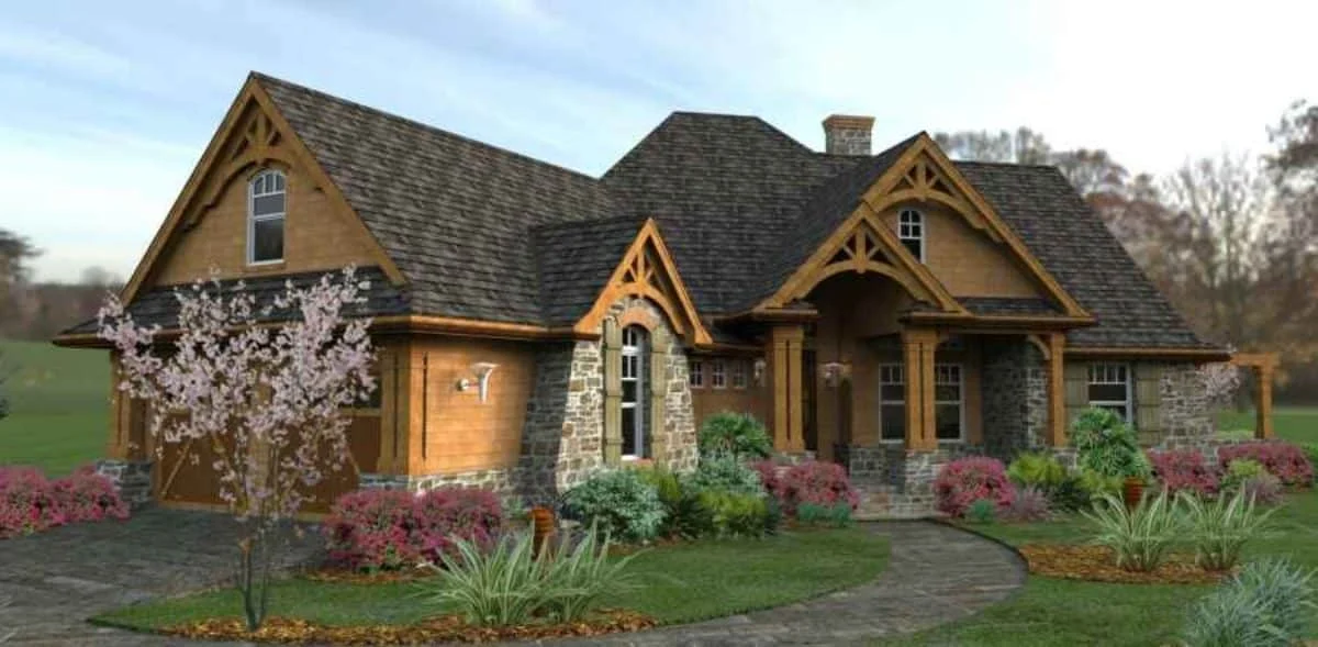 Elegant house Floor Plan with Detailed CAD Architecture Designs