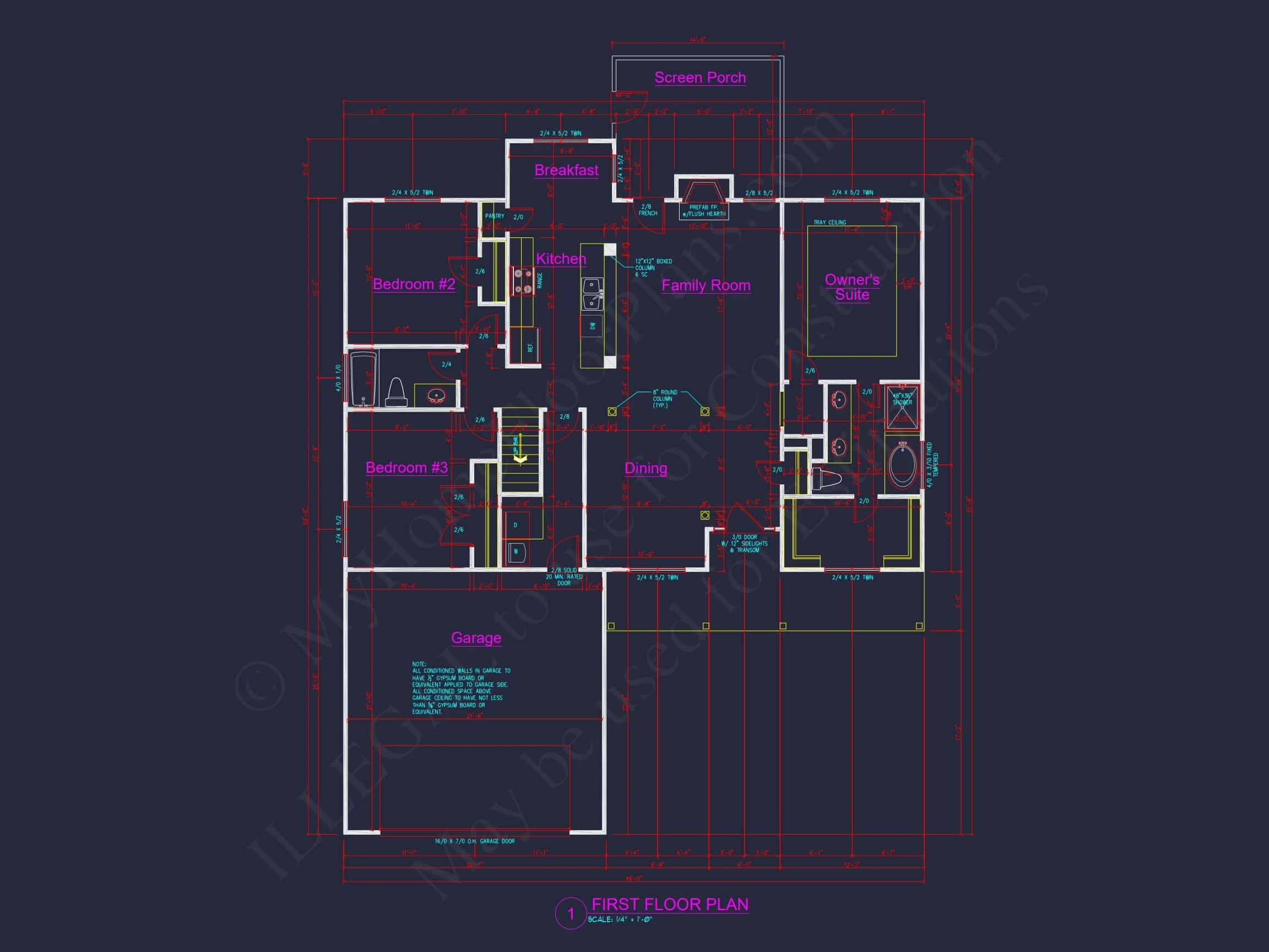 13-2029 HOUSE PLAN - Charming Craftsman House Design with Detailed Floor Plans 13 Charming Craftsman house Design with Detailed Floor Plans