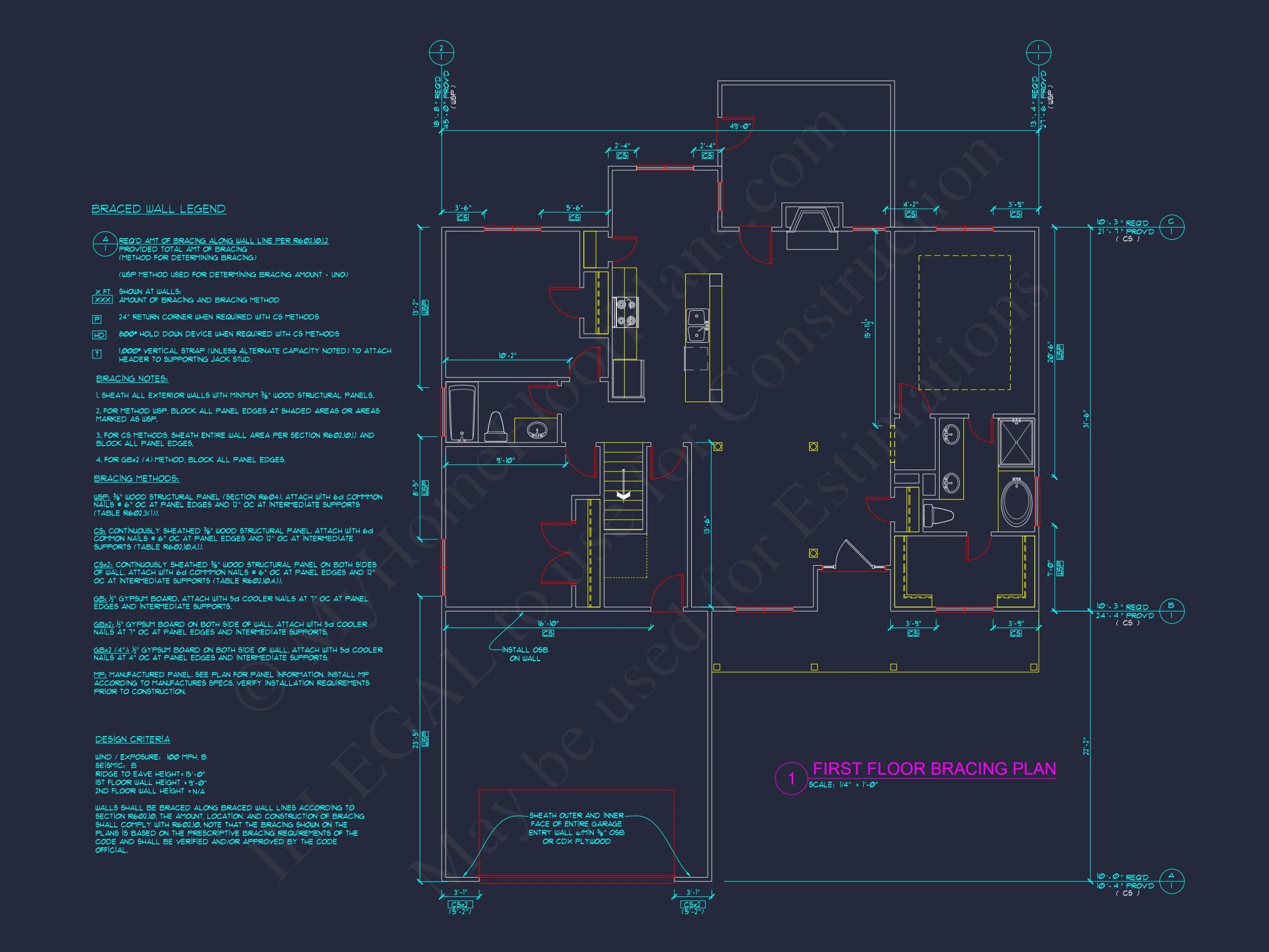 Craftsman house Floor Plan: Stunning CAD Design & Blueprint