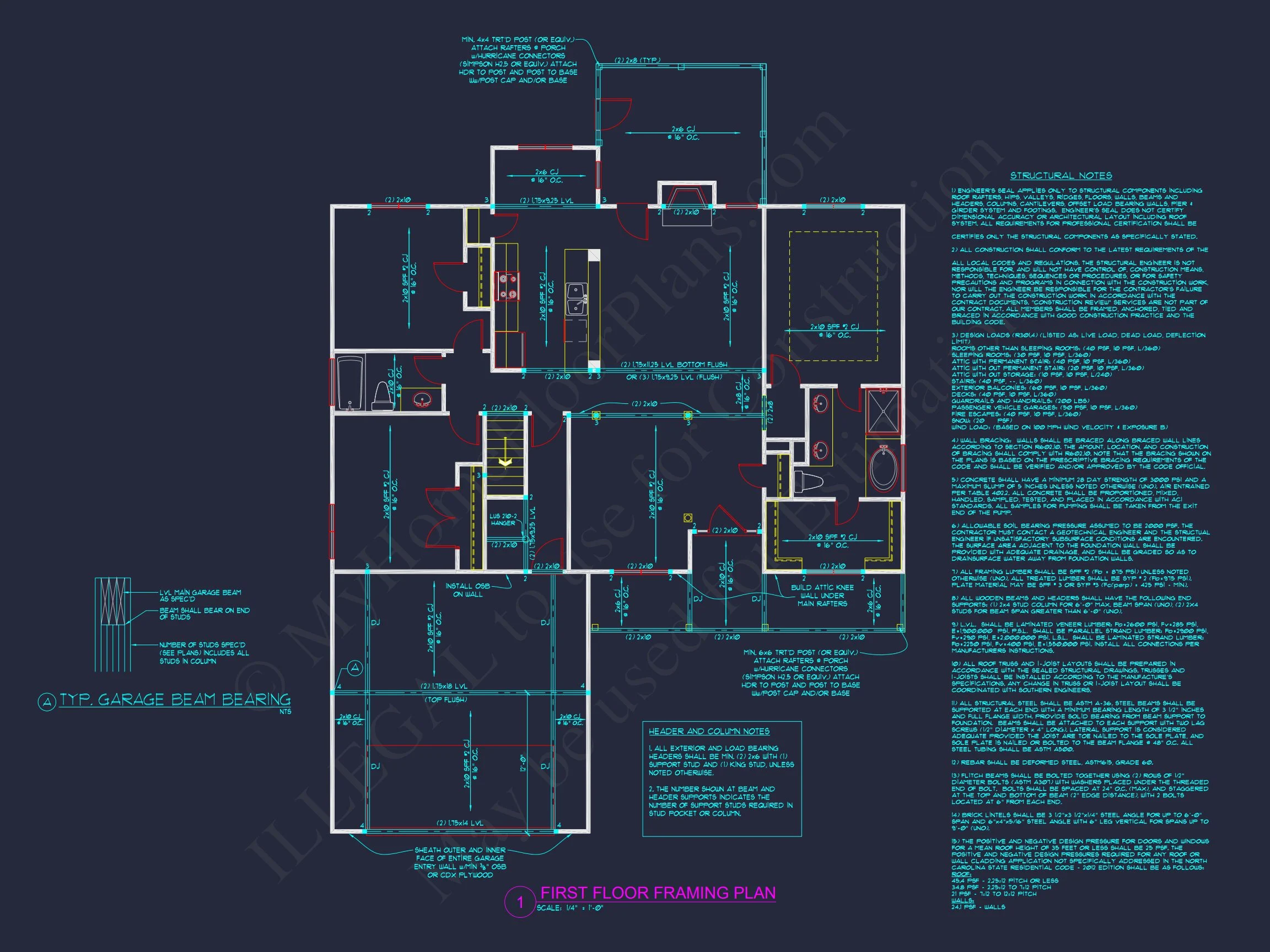 Craftsman house Floor Plan: Stunning CAD Design & Blueprint