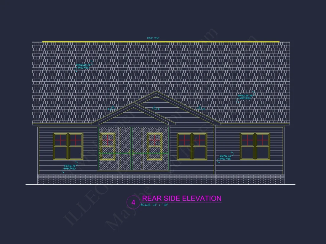 Craftsman house Floor Plan: Stunning CAD Design & Blueprint