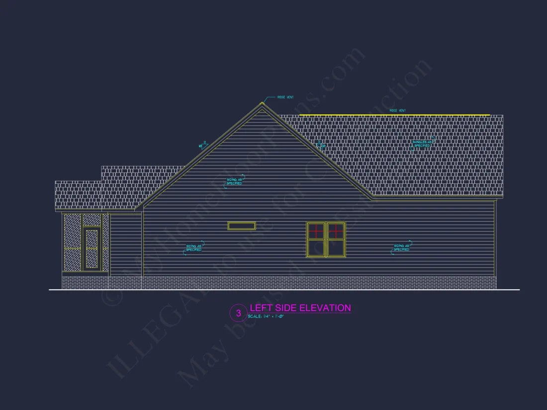 Craftsman house Floor Plan: Stunning CAD Design & Blueprint